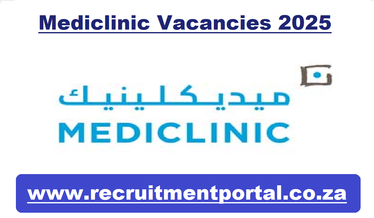 Mediclinic Vacancies 2025